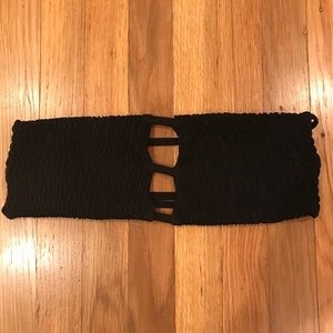 Black Bandeau Bikini Top